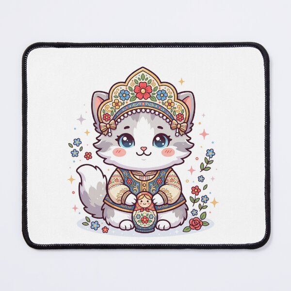 Item preview, Kawaii Russian Chibi Kitten Matryoshka designed and sold by  Cat Lady.