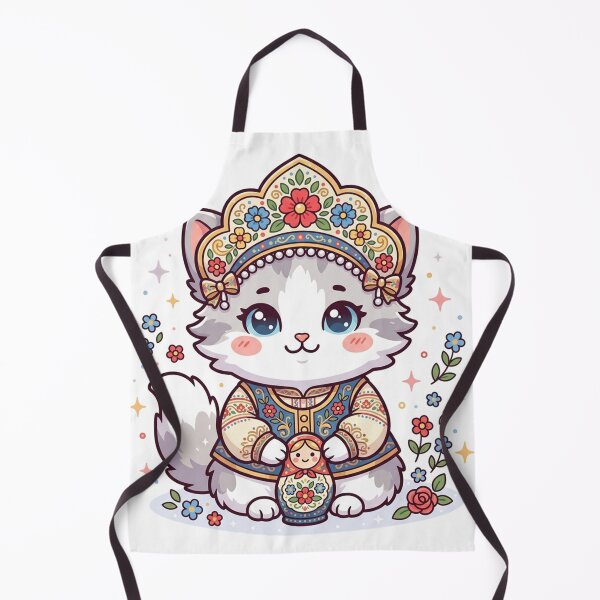 Item preview, Kawaii Russian Chibi Kitten Matryoshka designed and sold by  Cat Lady.