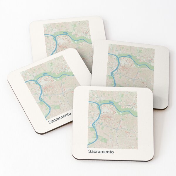 Item preview, Sacramento Minimalistic Map Art designed and sold by MapsNerd.