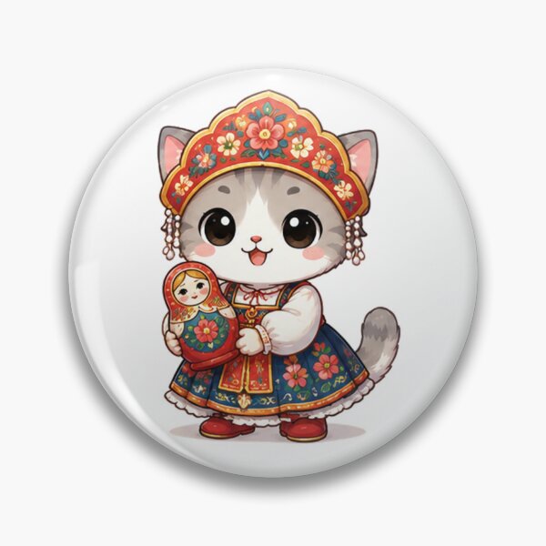 Item preview, Russian Chibi Kitten Matryoshka designed and sold by  Cat Lady.