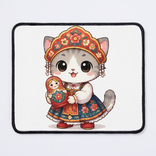Item preview, Russian Chibi Kitten Matryoshka designed and sold by  Cat Lady.