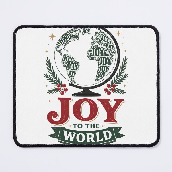 Item preview, Joy to the World Creative Quote Shape Christmas Design designed and sold by KristenosNehk.