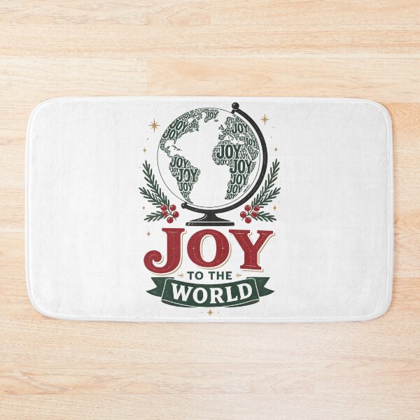 Item preview, Joy to the World Creative Quote Shape Christmas Design designed and sold by KristenosNehk.