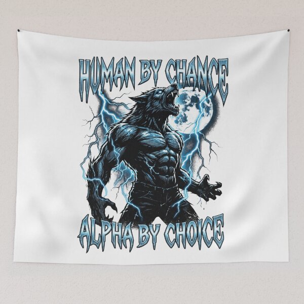 Item preview, Funny Alpha Wolf Meme Human By Chance Alpha Choice  designed and sold by MOONE FLOWER.