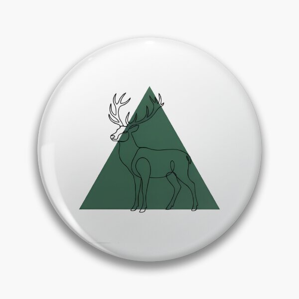 Item preview, Deer Mountain Line Art Wilderness Nature Lover Gift designed and sold by GTFullShop.