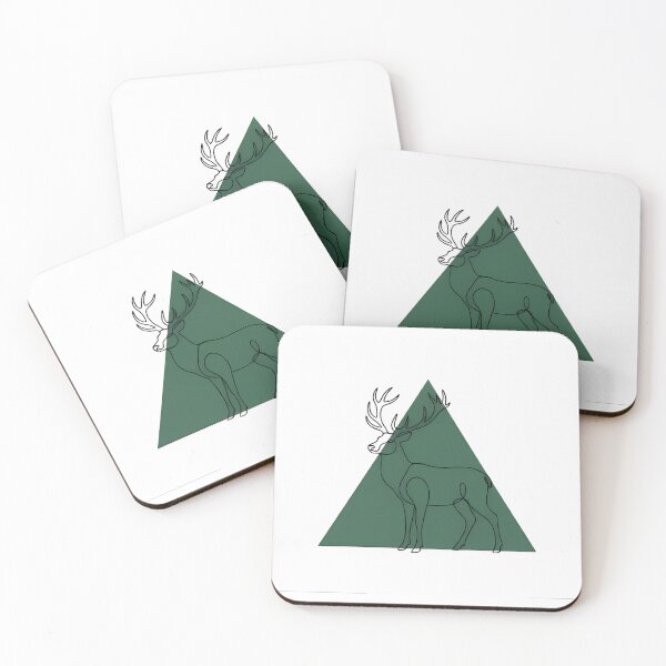 Item preview, Deer Mountain Line Art Wilderness Nature Lover Gift designed and sold by GTFullShop.