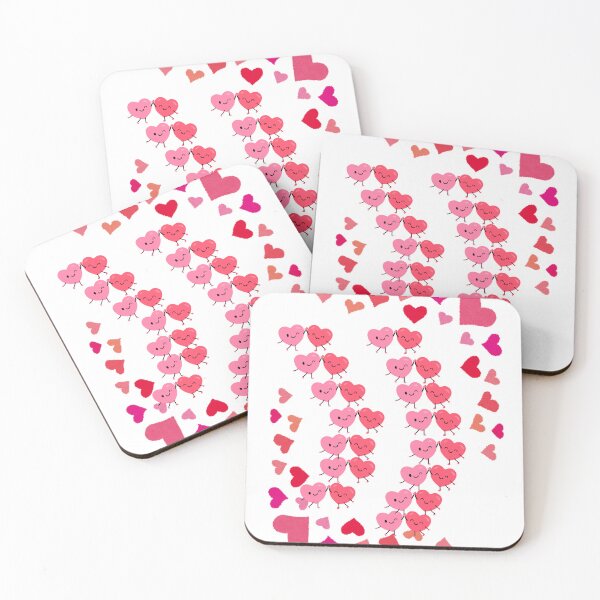 Item preview, Dancing hearts in Pink and Red combination Duvet Cover design designed and sold by SVSocialH.