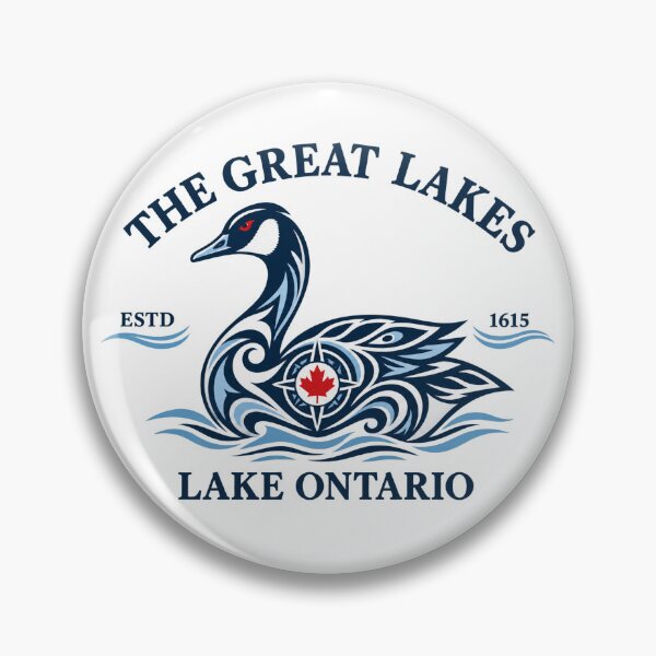 Item preview, Lake Ontario Canada Goose – Great Lakes Nautical Emblem designed and sold by will freed18.