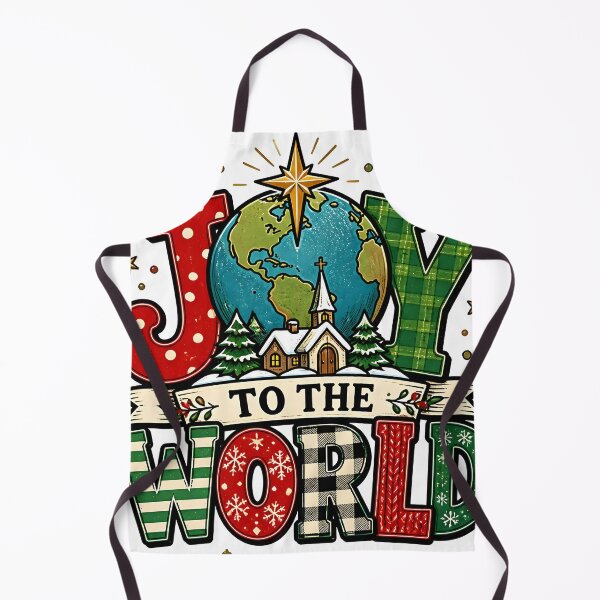 Item preview, Joy to the World Mixed Pattern Typography Christmas Design designed and sold by KristenosNehk.