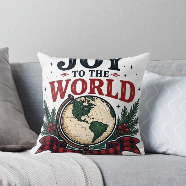 Item preview, Joy to the World Buffalo Check Farmhouse Christmas Design designed and sold by KristenosNehk.