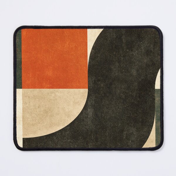Item preview, Mid-Century Modern Bauhaus Geometric Shapes - Two Tone Earthy - Abstract Terracotta Retro Art designed and sold by GrinGalore.