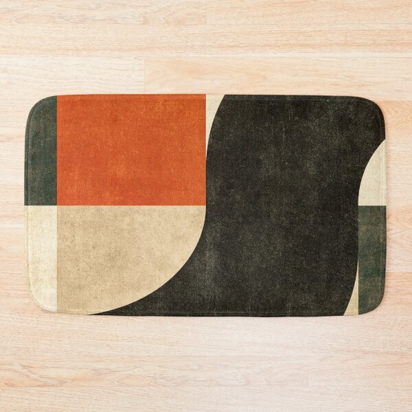 Item preview, Mid-Century Modern Bauhaus Geometric Shapes - Two Tone Earthy - Abstract Terracotta Retro Art designed and sold by GrinGalore.