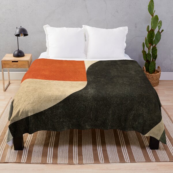 Item preview, Mid-Century Modern Bauhaus Geometric Shapes - Two Tone Earthy - Abstract Terracotta Retro Art designed and sold by GrinGalore.