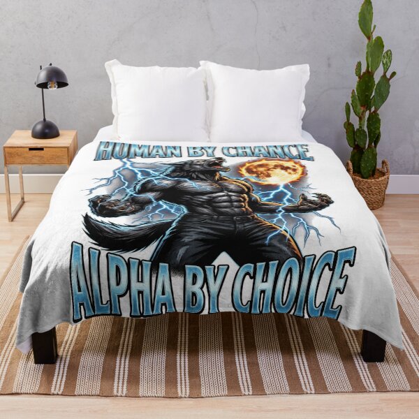 Item preview, Funny Alpha Wolf Meme Human By Chance Alpha Choice designed and sold by MOONE FLOWER.