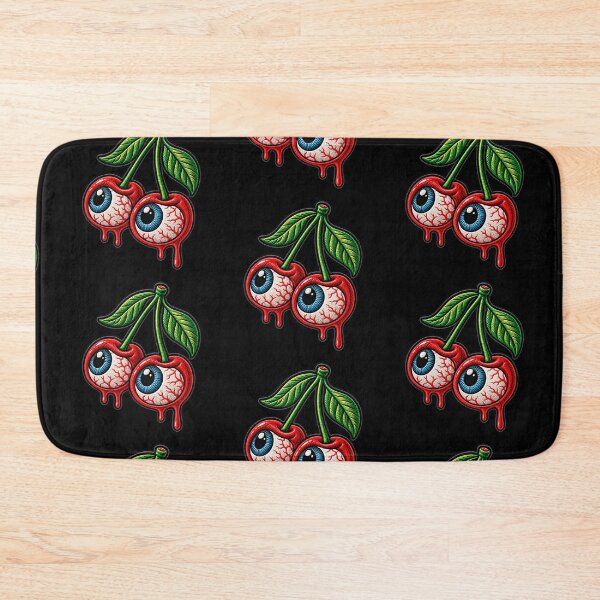 Item preview, Eyeball Cherries – Creepy Cute Melting Cherry Patch designed and sold by Abidel.