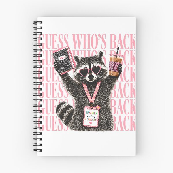 Item preview, Guess Whos Back Funny Teacher Raccoon Back to School Women T-Shirt designed and sold by dDariaallofthat.