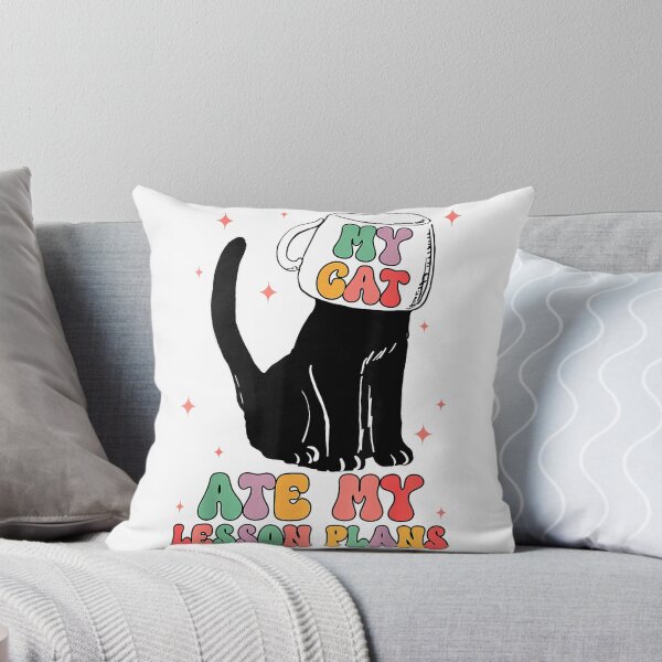 Item preview, Funny Teacher Cat Ate My Lesson Plans Humor Women Student T-Shirt designed and sold by gidget-gadget.