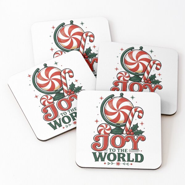 Item preview, Joy to the World Candy Cane and Peppermint Christmas Design designed and sold by KristenosNehk.