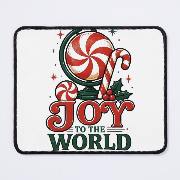 Item preview, Joy to the World Candy Cane and Peppermint Christmas Design designed and sold by KristenosNehk.
