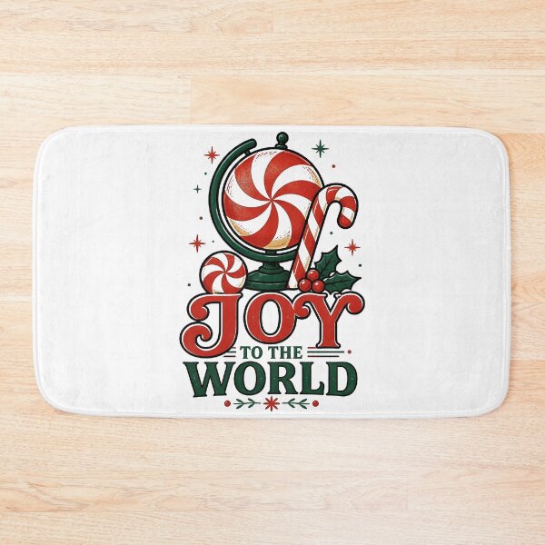 Item preview, Joy to the World Candy Cane and Peppermint Christmas Design designed and sold by KristenosNehk.