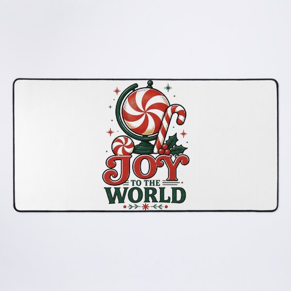 Item preview, Joy to the World Candy Cane and Peppermint Christmas Design designed and sold by KristenosNehk.