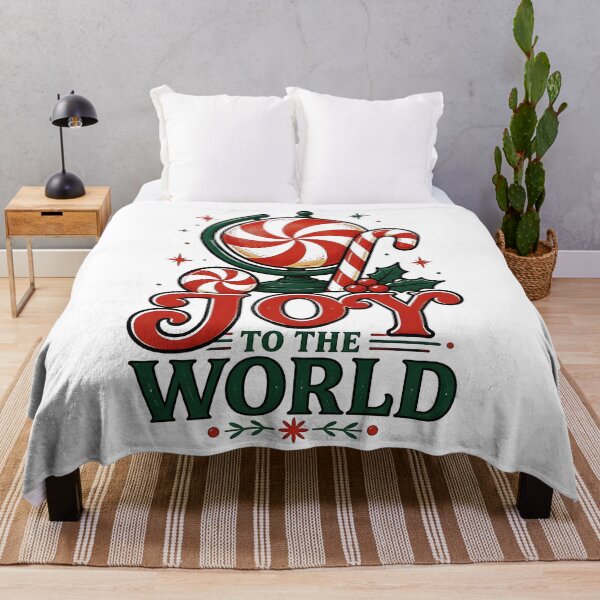 Item preview, Joy to the World Candy Cane and Peppermint Christmas Design designed and sold by KristenosNehk.