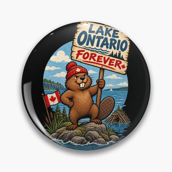 Item preview, Lake Ontario Forever Beaver – Cute Canadian Great Lakes designed and sold by will freed18.