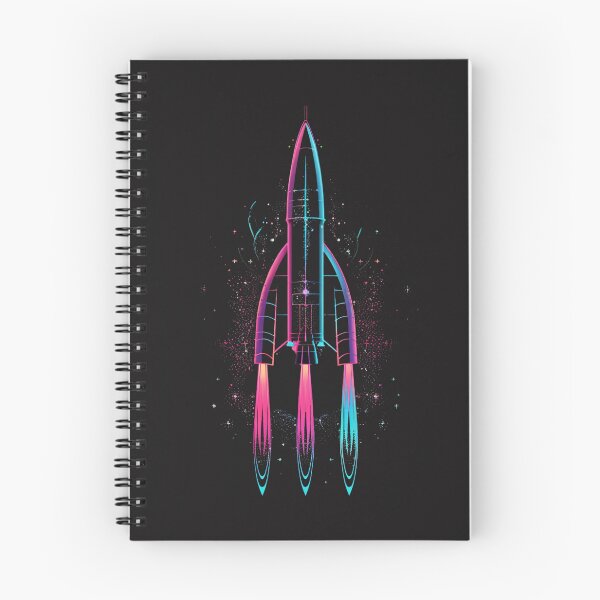 Item preview, retro rocket, launch into digital void  designed and sold by RetroWaveArtCo.