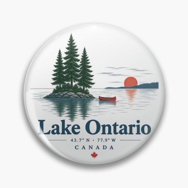 Item preview, Lake Ontario Canada Canoe Sunset – Vintage Northwoods designed and sold by will freed18.