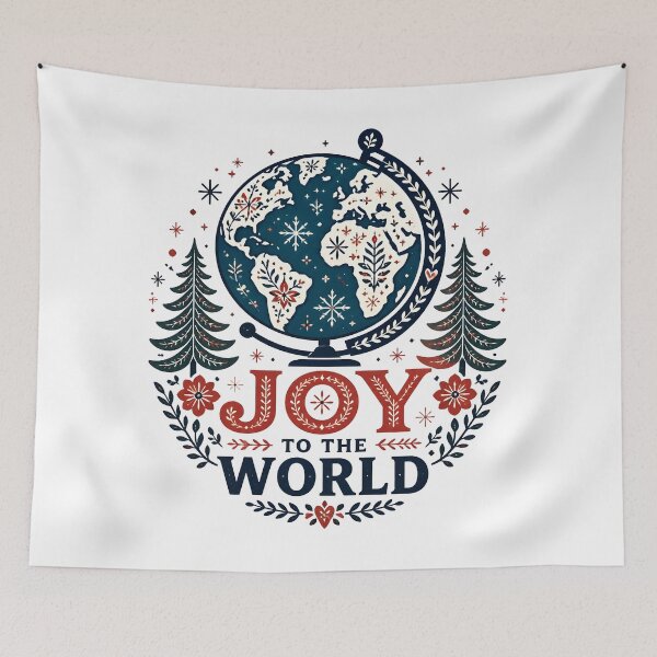 Item preview, Joy to the World Nordic Scandinavian Christmas Design designed and sold by KristenosNehk.
