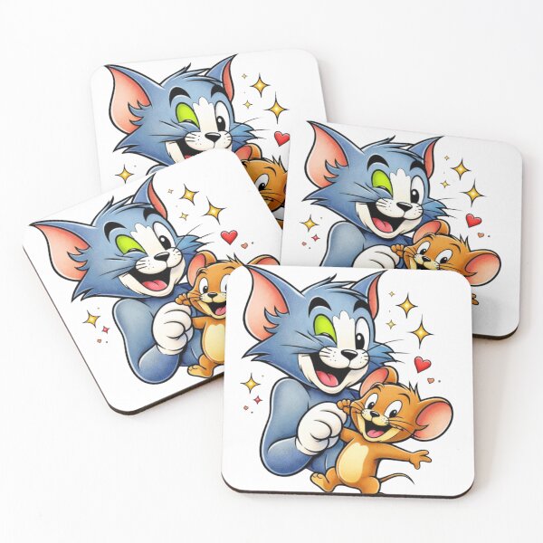 Item preview, Funny Cat & Mouse Cartoon T-Shirt Design | Cute Classic Duo designed and sold by Cool Tee World .