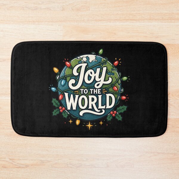 Item preview, Joy to the World Christmas Lights Pattern Christmas Design designed and sold by KristenosNehk.
