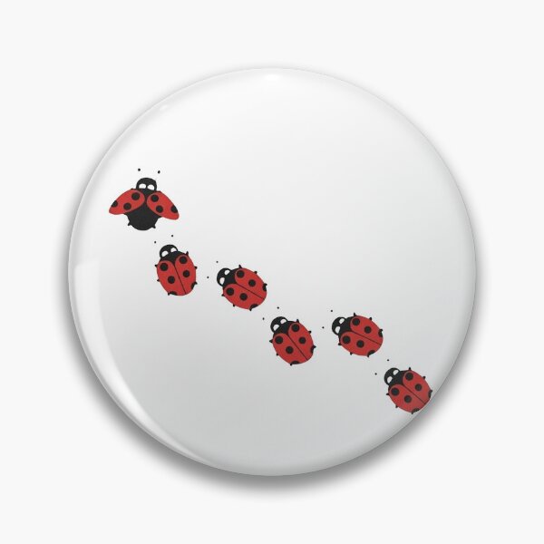 Item preview, Cute Ladybug Trail Nature Insect Cottagecore Minimalist Aesthetic T-Shirt designed and sold by VelourEmber.