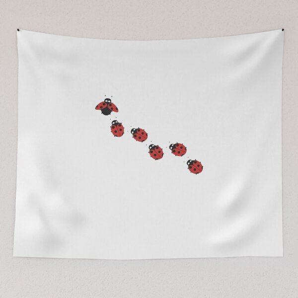 Item preview, Cute Ladybug Trail Nature Insect Cottagecore Minimalist Aesthetic T-Shirt designed and sold by VelourEmber.