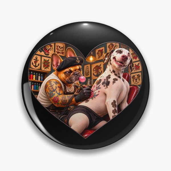 Item preview, Tattoo artist Frenchie tattoos a Dalmatian  designed and sold by SmARTNiki.
