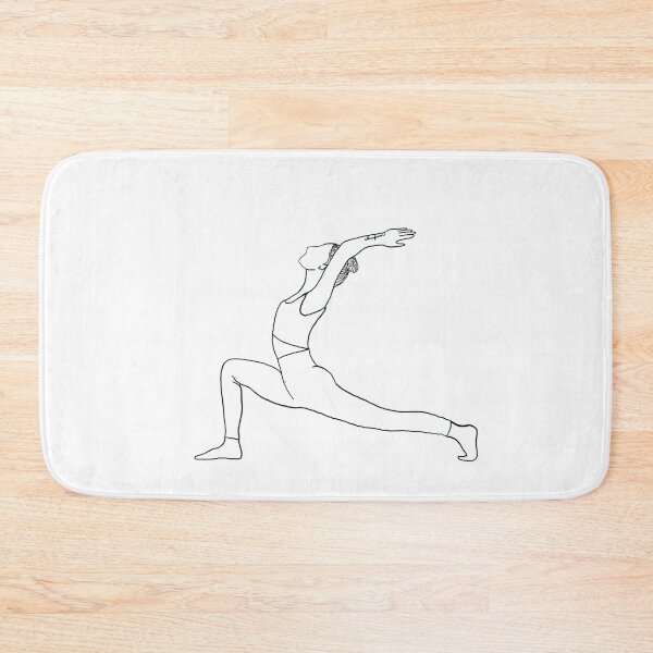 Item preview, Crescent Moon High Lunge Pose |Anjaneyasana| Yoga Illustration designed and sold by drdoodle92 Art.