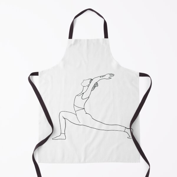 Item preview, Crescent Moon High Lunge Pose |Anjaneyasana| Yoga Illustration designed and sold by drdoodle92 Art.