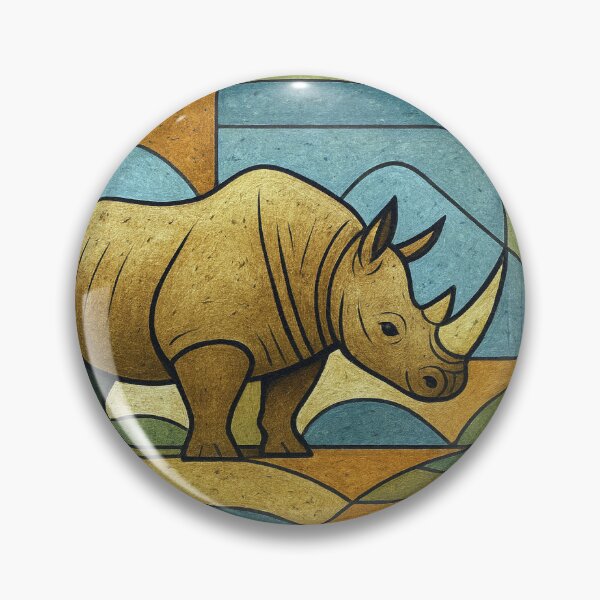 Item preview, Rhino a Geometric illustration. designed and sold by GalleryKauffeld.