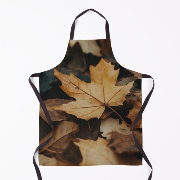 Item preview, Fallen Golden Maple Leaves — Moody Autumn Forest Ground Photography designed and sold by LYAN-STORE.