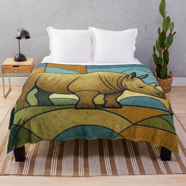 Item preview, Rhino a Geometric illustration. designed and sold by GalleryKauffeld.