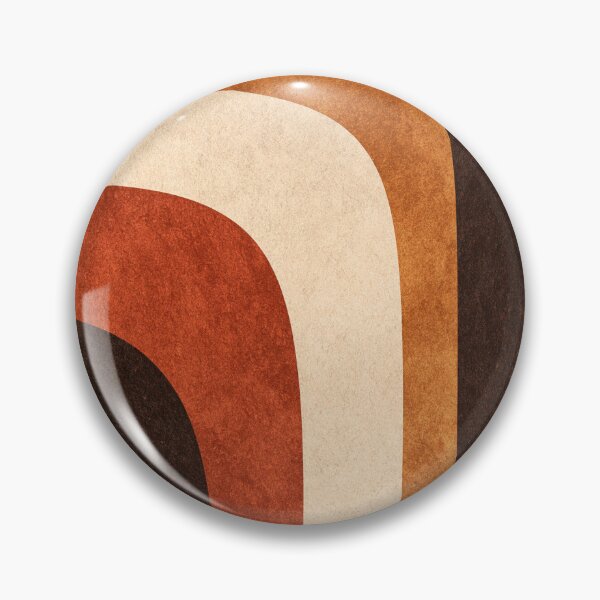 Item preview, Mid-Century Modern Abstract Arches - Two Tone Earthy - Terracotta Retro Modernist Art designed and sold by GrinGalore.