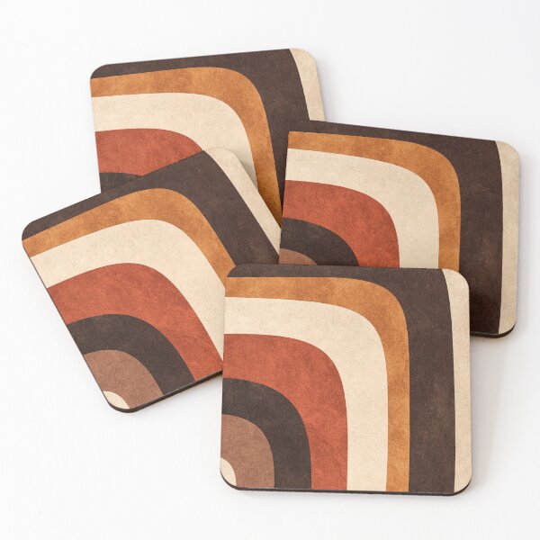 Item preview, Mid-Century Modern Abstract Arches - Two Tone Earthy - Terracotta Retro Modernist Art designed and sold by GrinGalore.