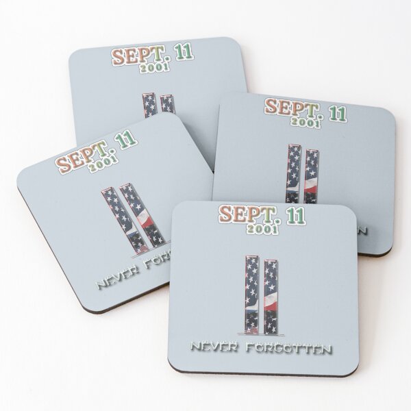 Item preview, 9/11 memorial  September 11 tribute  Never forgotten designed and sold by  Mudikeys.