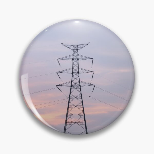 Item preview, Transmission Tower Pastel Sunset Art designed and sold by Pylon-Bureau.