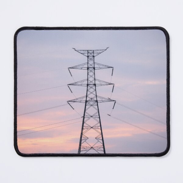 Item preview, Transmission Tower Pastel Sunset Art designed and sold by Pylon-Bureau.