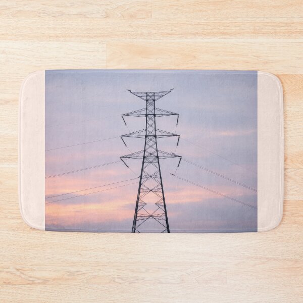 Item preview, Transmission Tower Pastel Sunset Art designed and sold by Pylon-Bureau.