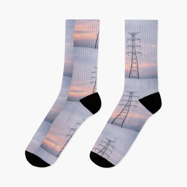Item preview, Transmission Tower Pastel Sunset Art designed and sold by Pylon-Bureau.