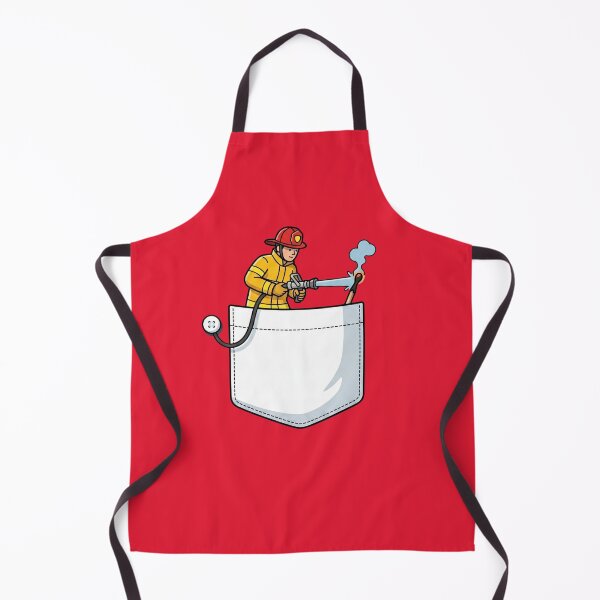 Item preview, Pocket Firefighter Extinguishing Lit Match Shirt Button Hose Funny Fireman Pop Art designed and sold by Rare By Hero.