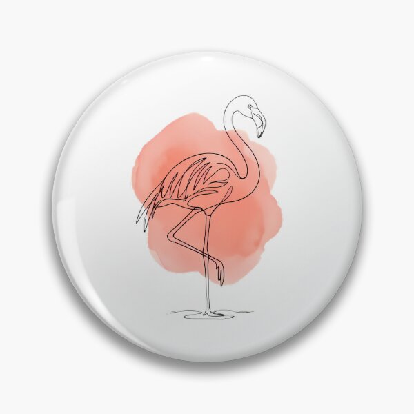 Item preview, Pink Flamingo Line Art Tropical Bird Lover Gift designed and sold by GTFullShop.