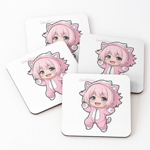 Item preview, Good Day! – Cute Baby Manga Pink Character Art designed and sold by Aliss20.